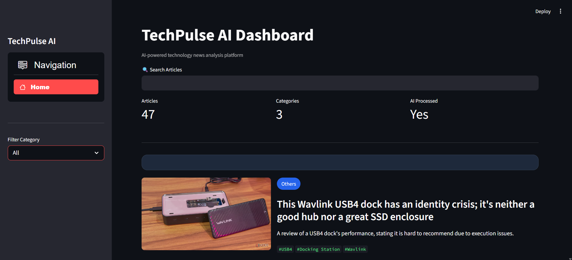 TechPulse AI technology news platform